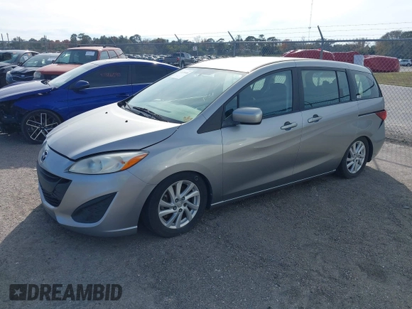 2012 Mazda 5 Sport with VIN JM1CW2BL2C0113600, listed as a IAAI auction lot 41374408 with 169,673 mi miles. Bid and sale history available at carsss.com. Image 2.