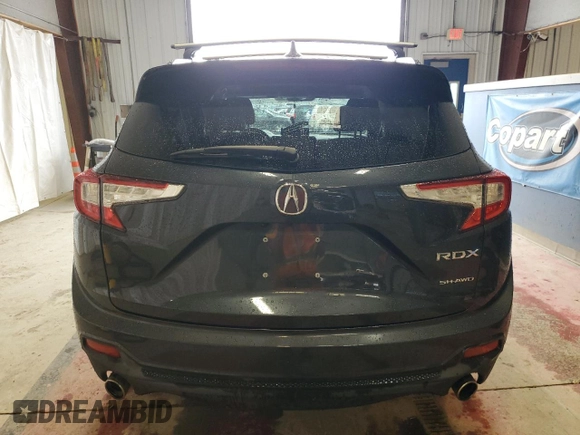 2021 Acura RDX w/Technology Package with VIN 5J8TC2H54ML010147, listed as a Copart auction lot 49976054 with 0 mi miles and Salvage Title. Bid and sale history available at carsss.com. Image 6.