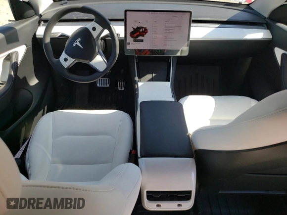 2020 Tesla Model Y Long Range z VIN 5YJYGDEE2LF040404, wystawiony jako Copart lot #54373645 z przebiegiem 40 981 mil mil oraz Szkoda całkowita • Salvage title. Historia ofert i sprzedaży dostępna na DreamBid. Obrazek 8.