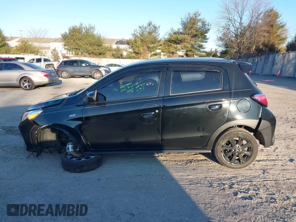 2023 Mitsubishi Mirage Black Edition with VIN ML32AWHJ5PH005103, listed as a IAAI auction lot 41316661 with 26,892 mi miles and . Bid and sale history available at DreamBid. Image 14.
