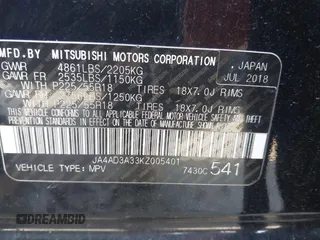 2019 Mitsubishi Outlander SE with VIN JA4AD3A33KZ005401, listed as a IAAI auction lot 42270895 with 58,080 mi miles and . Bid and sale history available at DreamBid. Image 9.