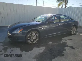 2020 Maserati Quattroporte S with VIN ZAM56YPA2L1351858, listed as a Copart auction lot 75175154 with 0 mi miles and Salvage Title. Bid and sale history available at carsss.com. Image 1.