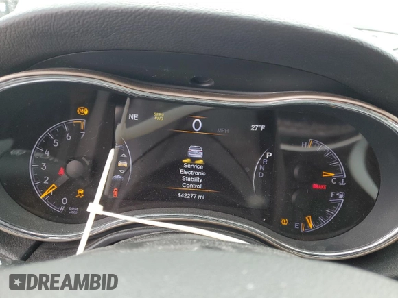 2017 Jeep Grand Cherokee Limited 75th Anniversary with VIN 1C4RJFBG1HC683371, listed as a Copart auction lot 45853175 with 142,277 mi miles and Salvage title. Bid and sale history available at DreamBid. Image 9.