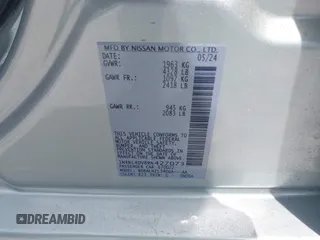 2024 Nissan Altima SV с VIN 1N4BL4DV8RN427073, выставлен на аукционе IAAI как лот 42152075 с пробегом 10 175 миль миль и . История ставок и продаж доступна на DreamBid. Изображение 9.