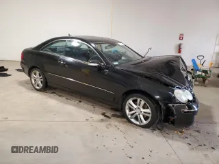2008 Mercedes-Benz CLK-Class 3.5L with VIN WDBTJ56H08F237826, listed as a Copart auction lot 77552714 with 124,059 mi miles and Salvage Title. Bid and sale history available at carsss.com. Image 4.