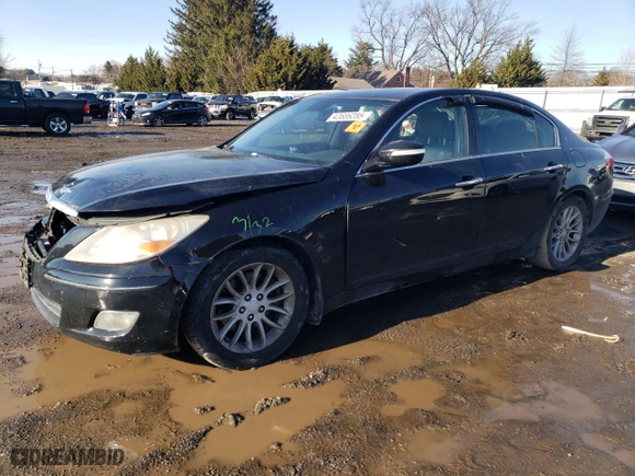 2009 Hyundai Genesis with VIN KMHGC46E99U017994, listed as a Copart auction lot 42686285 with 220,671 mi miles and Salvage Title. Bid and sale history available at carsss.com. Image 1.