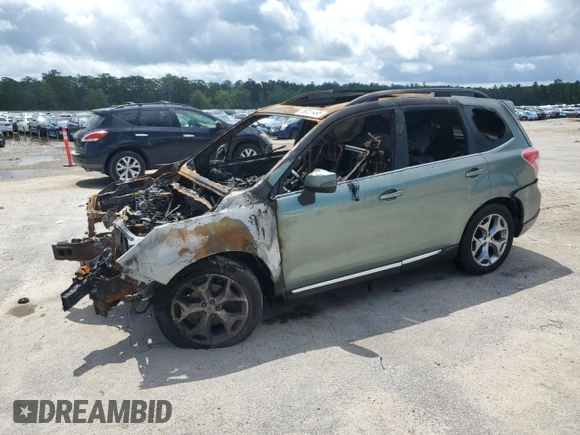 2016 Subaru Forester Touring with VIN JF2SJAXC9GH484940, listed as a Copart auction lot 59201495 with Not provided miles and Salvage title. Bid and sale history available at DreamBid. Image 1.