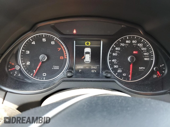 2015 Audi Q5 Premium Plus with VIN WA1LFAFP9FA066937, listed as a Copart auction lot 56523795 with 64,090 mi miles and Salvage title. Bid and sale history available at DreamBid. Image 9.