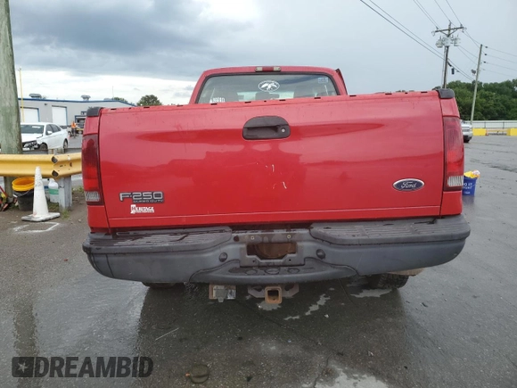2004 Ford F-250 XL with VIN 1FTNX20L14EA74267, listed as a Copart auction lot 60665845 with Not provided miles and Salvage title. Bid and sale history available at DreamBid. Image 6.