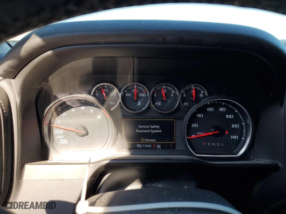 2019 Chevrolet Silverado 1500 LT with VIN 3GCUYDED3KG125831, listed as a Copart auction lot 84167334 with 119,082 mi miles and Salvage Title. Bid and sale history available at carsss.com. Image 9.