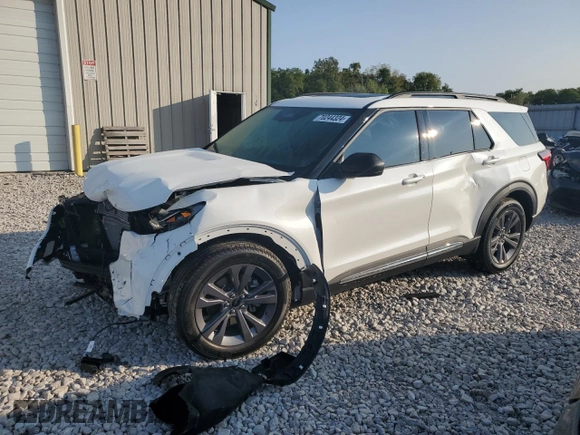 2025 Ford Explorer Active with VIN 1FMUK8DH8SGA33490, listed as a Copart auction lot 70244324 with 79 mi miles and Salvage Title. Bid and sale history available at carsss.com. Image 1.