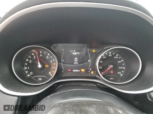 2020 Jeep Compass Latitude with VIN 3C4NJDBB9LT222861, listed as a Copart auction lot 44104285 with 68,090 mi miles and Salvage Title. Bid and sale history available at carsss.com. Image 9.
