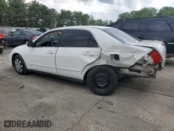 2007 Honda Accord LX with VIN 1HGCM56447A137702, listed as a Copart auction lot 56065685 with Not provided miles and Salvage title. Bid and sale history available at DreamBid. Image 2.