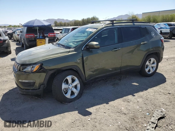 2019 Jeep Compass Latitude with VIN 3C4NJCBB1KT743968, listed as a Copart auction lot 53071465 with 60,678 mi miles and Salvage title. Bid and sale history available at DreamBid. Image 1.