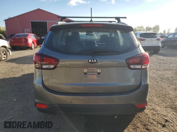 2017 Kia Rondo LX with VIN KNAHT8A32H7172595, listed as a Copart auction lot 74239824 with 0 mi miles and Salvage Title. Bid and sale history available at carsss.com. Image 6.