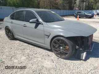 2018 BMW M3 with VIN WBS8M9C54J5J79224, listed as a Copart auction lot 49957215 with 73,015 mi miles and Salvage Title. Bid and sale history available at carsss.com. Image 4.