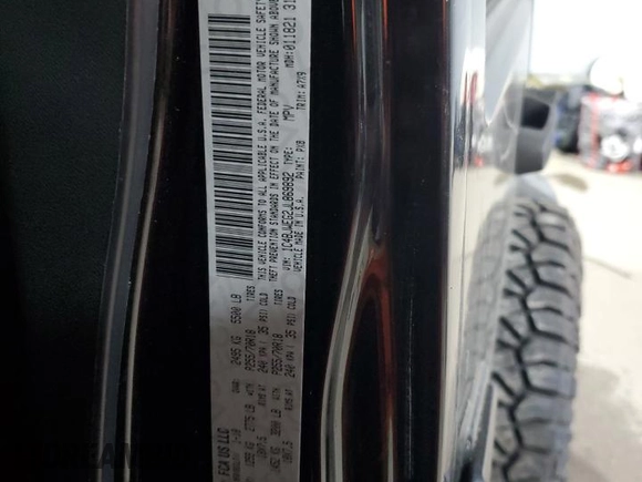 2018 Jeep Wrangler JK Unlimited Sahara with VIN 1C4BJWEG2JL869892, listed as a Copart auction lot 74474184 with 82,098 mi miles and Salvage Title. Bid and sale history available at carsss.com. Image 13.