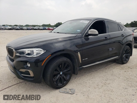 2017 BMW X6 xDrive35i with VIN 5UXKU2C52H0N85089, listed as a Copart auction lot 56287473 with 0 mi miles. Bid and sale history available at carsss.com. Image 1.