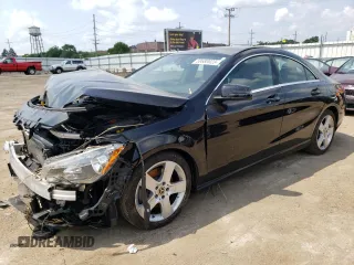 2018 Mercedes-Benz CLA with VIN WDDSJ4GB7JN590910, listed as a Copart auction lot 58680023 with 61,071 mi miles. Bid and sale history available at carsss.com. Image 1.
