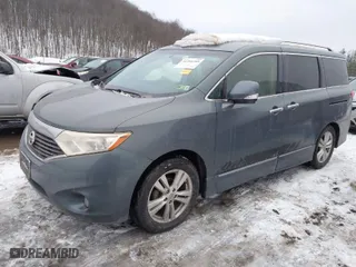 2012 Nissan Quest SV with VIN JN8AE2KPXC9042143, listed as a IAAI auction lot 41304289 with NaN miles. Bid and sale history available at carsss.com. Image 2.