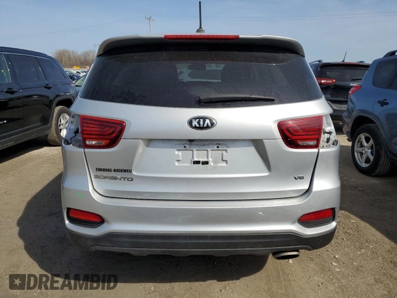 2020 Kia Sorento LX with VIN 5XYPGDA56LG683686, listed as a Copart auction lot 48785585 with 59,735 mi miles and Salvage Title. Bid and sale history available at carsss.com. Image 6.
