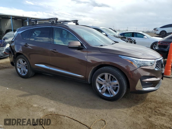 2019 Acura RDX Advance with VIN 5J8TC2H70KL023590, listed as a Copart auction lot 53158465 with 84,231 mi miles and Salvage Title. Bid and sale history available at DreamBid. Image 4.
