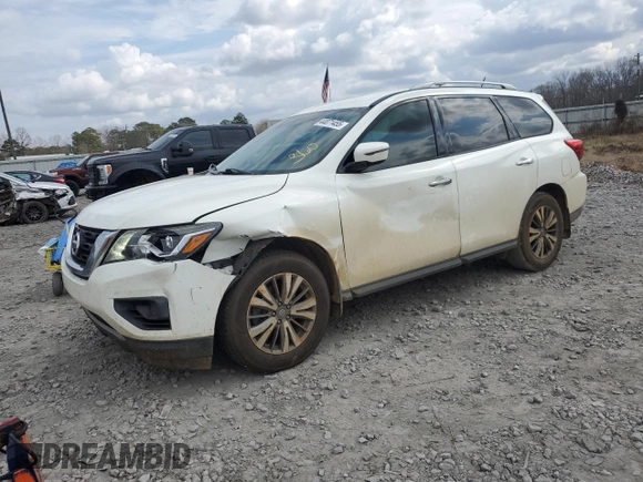 2018 Nissan Pathfinder S with VIN 5N1DR2MN1JC630582, listed as a Copart auction lot 44071455 with 126,719 mi miles and Salvage Title. Bid and sale history available at carsss.com. Image 1.