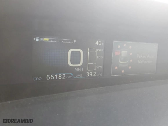 2019 Toyota Prius LE with VIN JTDL9RFU4K3009299, listed as a Copart auction lot 48650635 with 66,182 mi miles and Salvage Title. Bid and sale history available at carsss.com. Image 9.
