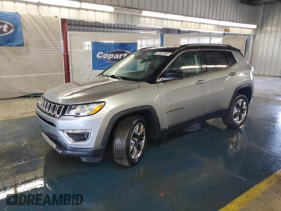 2020 Jeep Compass Limited with VIN 3C4NJDCB4LT163569, listed as a Copart auction lot 54246975 with 91,258 mi miles and Clean title. Bid and sale history available at DreamBid. Image 1.