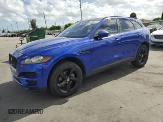 2018 Jaguar F-Pace 25t Premium with VIN SADCJ2FX1JA258666, listed as a Copart auction lot 54525345 with 121,340 mi miles and Clean Title. Bid and sale history available at DreamBid. Image 1.