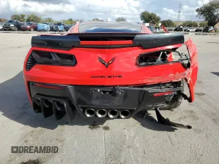 2015 Chevrolet Corvette Z51 2LT with VIN 1G1YK2D78F5123114, listed as a Copart auction lot 85503114 with 58,452 mi miles and Salvage title. Bid and sale history available at DreamBid. Image 6.