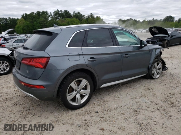 2018 Audi Q5 Premium Plus z VIN WA1BNAFY9J2109487, wystawiony jako Copart lot #57653345 z przebiegiem 47 518 mil mil oraz Szkoda całkowita • Salvage title. Historia ofert i sprzedaży dostępna na DreamBid. Obrazek 3.