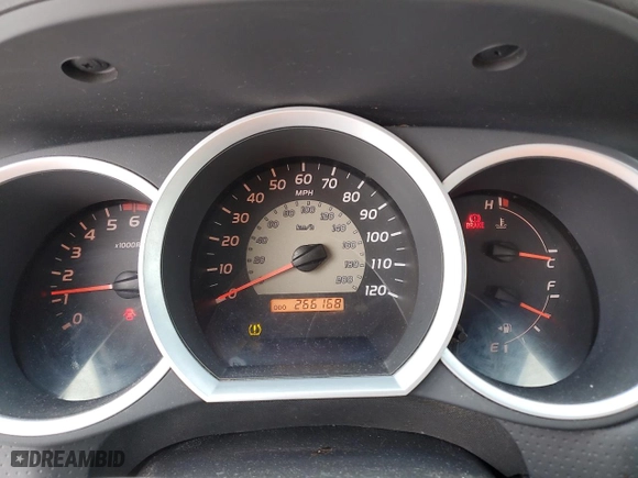 2008 Toyota Tacoma with VIN 5TEUX42N08Z563266, listed as a Copart auction lot 43019515 with 266,168 mi miles and Salvage Title. Bid and sale history available at carsss.com. Image 9.