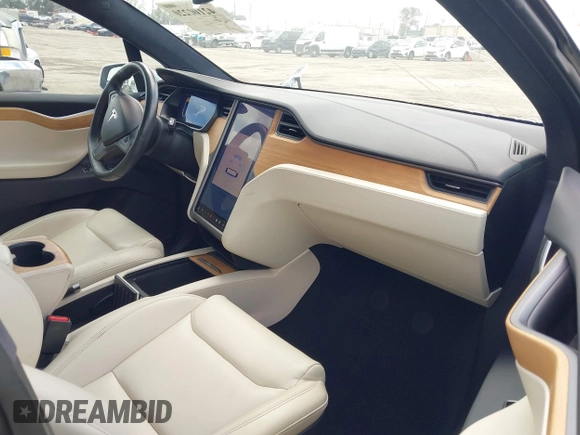 2020 Tesla Model X Long Range with VIN 5YJXCDE26LF238982, listed as a IAAI auction lot 42100220 with 44,804 mi miles. Bid and sale history available at carsss.com. Image 5.