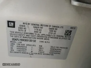 2014 GMC Terrain SLT with VIN 2GKFLYEK3E6135132, listed as a Copart auction lot 50153215 with 152,431 mi miles and Salvage Title. Bid and sale history available at carsss.com. Image 13.
