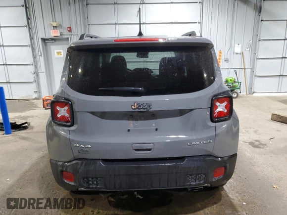 2022 Jeep Renegade Limited with VIN ZACNJDD12NPN47797, listed as a Copart auction lot 75655764 with 15,623 mi miles and Salvage title. Bid and sale history available at DreamBid. Image 6.
