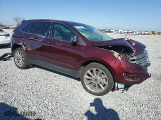 2017 Ford Edge Titanium with VIN 2FMPK3K85HBC59537, listed as a Copart auction lot 46363845 with 24,335 mi miles and Salvage Title. Bid and sale history available at carsss.com. Image 4.