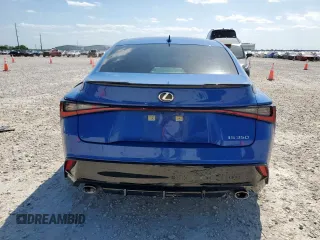 2023 Lexus IS 350 F Sport with VIN JTHGZ1B21P5067758, listed as a Copart auction lot 59955895 with 13,755 mi miles and Salvage title. Bid and sale history available at DreamBid. Image 6.