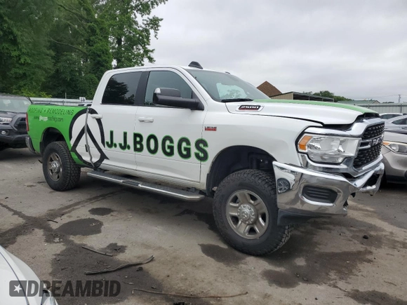 2022 Ram 2500 Big Horn with VIN 3C6UR5DJ0NG182445, listed as a Copart auction lot 59940205 with 91,080 mi miles and Salvage title. Bid and sale history available at DreamBid. Image 4.