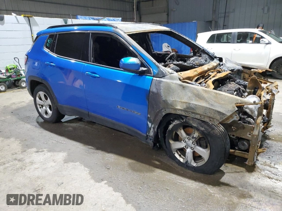 2018 Jeep Compass Altitude with VIN 3C4NJDBB8JT393243, listed as a Copart auction lot 85244884 with Not Provided miles and Clean Title. Bid and sale history available at carsss.com. Image 4.
