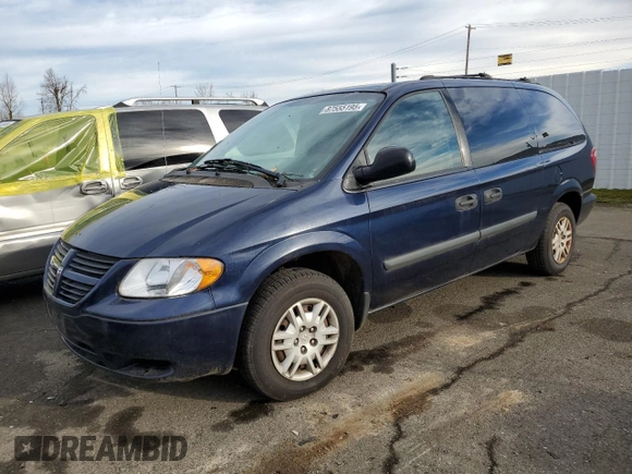 2005 Dodge Caravan SE with VIN 1D4GP24RX5B283570, listed as a Copart auction lot 87555195 with 71,193 mi miles and Salvage Title. Bid and sale history available at DreamBid. Image 1.