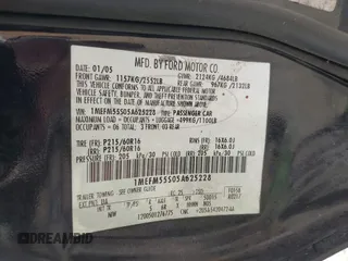 2005 Mercury Sable LS with VIN 1MEFM55S05A625228, listed as a IAAI auction lot 42429352 with Not provided miles and . Bid and sale history available at DreamBid. Image 9.