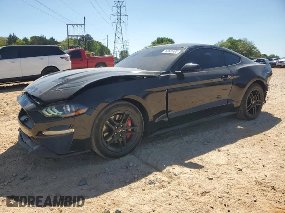 2018 Ford Mustang EcoBoost with VIN 1FA6P8TH3J5102019, listed as a Copart auction lot 53631805 with 82,669 mi miles and Salvage title. Bid and sale history available at DreamBid. Image 1.