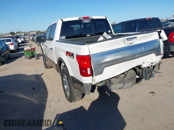 2018 Ford F-150 XL with VIN 1FTEW1E54JFC14504, listed as a IAAI auction lot 41700813 with 92,198 mi miles. Bid and sale history available at carsss.com. Image 3.