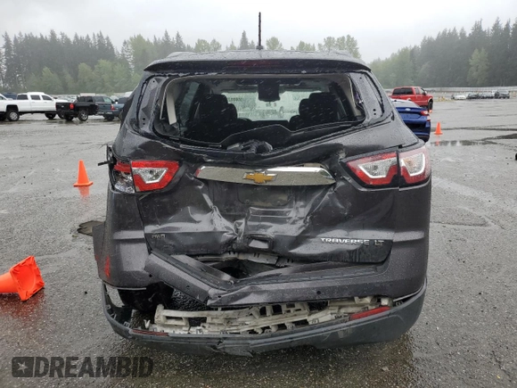 2015 Chevrolet Traverse LT with VIN 1GNKVGKD6FJ265597, listed as a Copart auction lot 55093755 with 118,480 mi miles and Salvage Title. Bid and sale history available at DreamBid. Image 6.