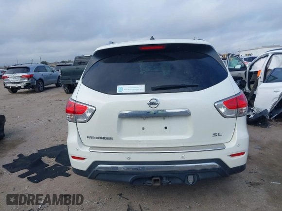 2015 Nissan Pathfinder SV with VIN 5N1AR2MN9FC616231, listed as a IAAI auction lot 41479189 with 189,556 mi miles and . Bid and sale history available at DreamBid. Image 16.