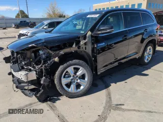 2018 Toyota Highlander Hybrid Limited with VIN 5TDDGRFH7JS037916, listed as a Copart auction lot 50567695 with 96,677 mi miles and Salvage title. Bid and sale history available at DreamBid. Image 1.