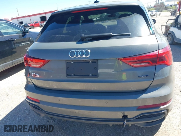2023 Audi Q3 S line Premium with VIN WA1DECF36P1129512, listed as a IAAI auction lot 41722138 with 36,978 mi miles and . Bid and sale history available at DreamBid. Image 16.