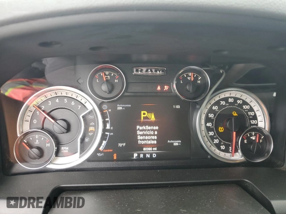 2019 Ram 1500 Big Horn z VIN 1C6RR7LT7KS632424, wystawiony jako Copart lot #58861105 z przebiegiem 82 390 mil mil oraz Czysty tytuł • Clean title. Historia ofert i sprzedaży dostępna na DreamBid. Obrazek 9.