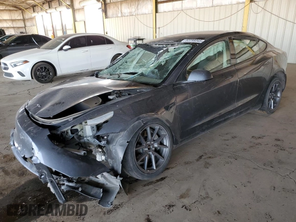 2022 Tesla Model 3 Long Range with VIN 5YJ3E1EB1NF316644, listed as a Copart auction lot 52256045 with 52,807 mi miles and Clean Title. Bid and sale history available at DreamBid. Image 1.